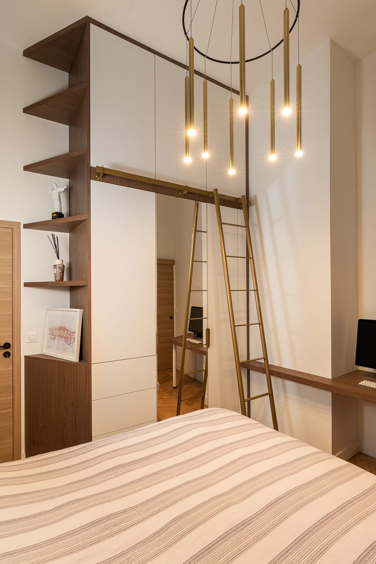 Chambre luminaire rénovation lyon